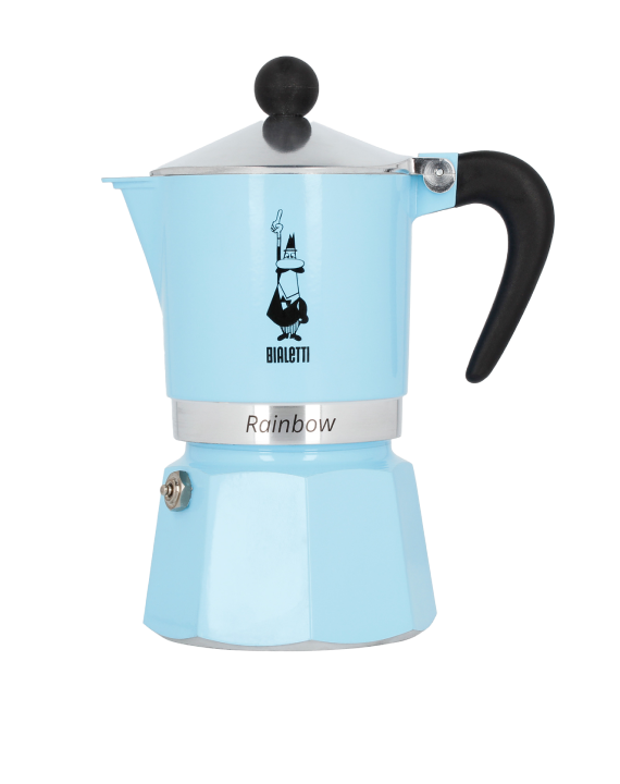 Kawiarka Bialetti Rainbow 3tz błekitna