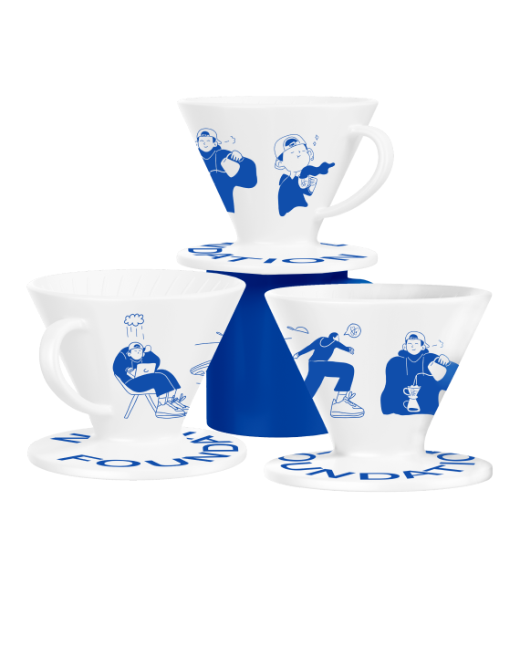 Hario x Foundation Ceramic Dripper V60-02