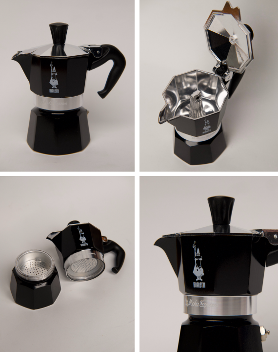 Гейзерна кавоварка чорна (BS086D)