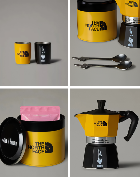 Набір з гейзерною кавоваркою Bialetti х North Face