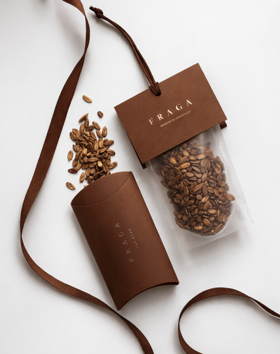 Гарбузове насіння Fraga в карамелі з морською сіллю — 100 г