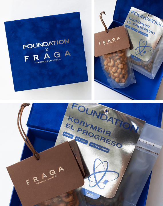 Набір Foundation x Fraga у коробці