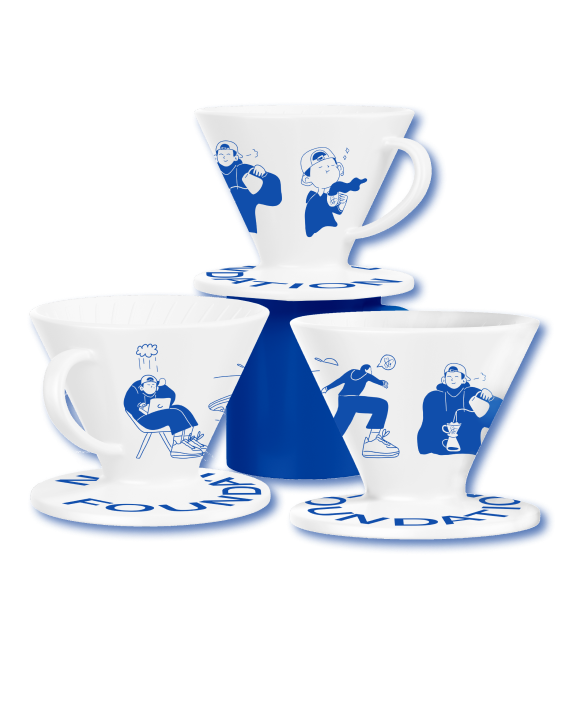 Пуровер керамічний Hario x Foundation V60-02