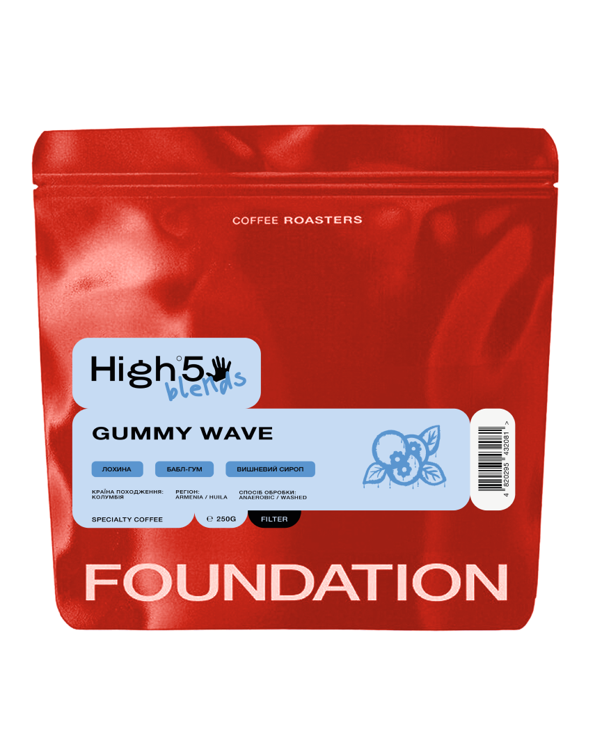 Кава Gummy Wave Blend 250 г фільтр