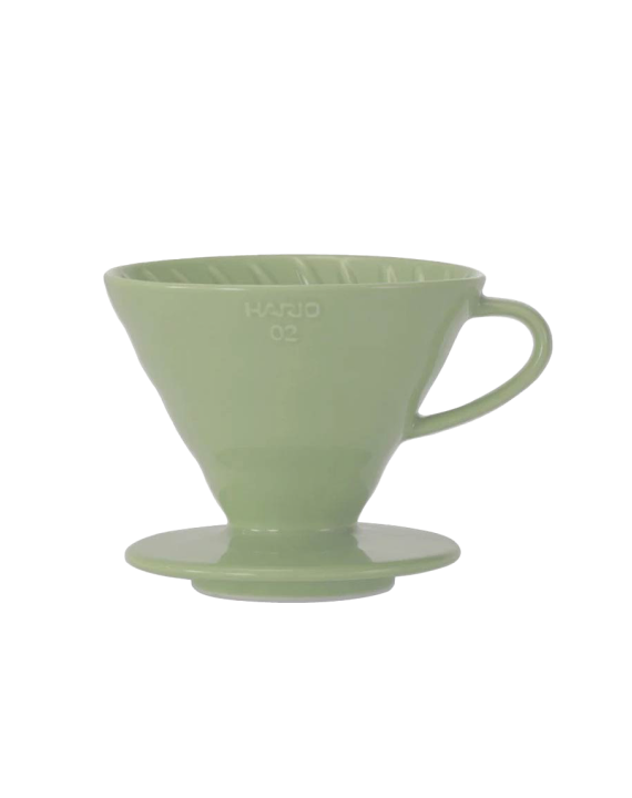 Пуровер керамічний Hario V60-02 (смокі грін)