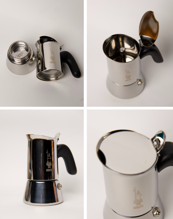 Гейзерна кавоварка срібна