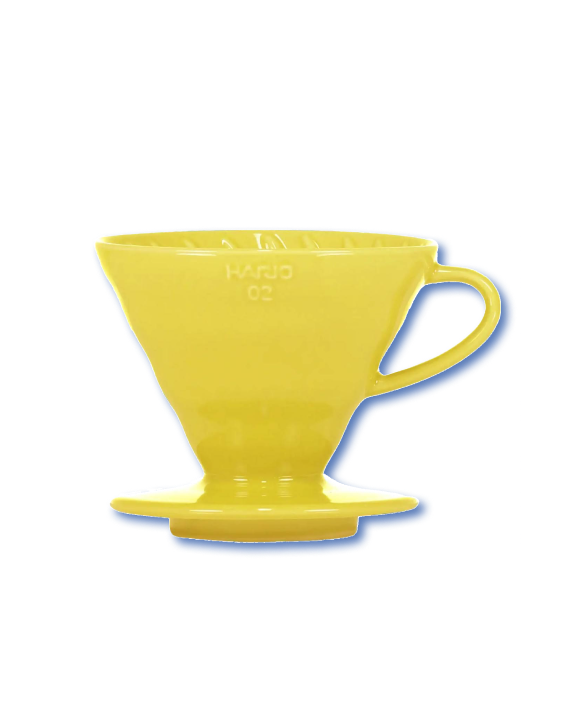 Пуровер керамічний Hario V60-02 (жовтий)
