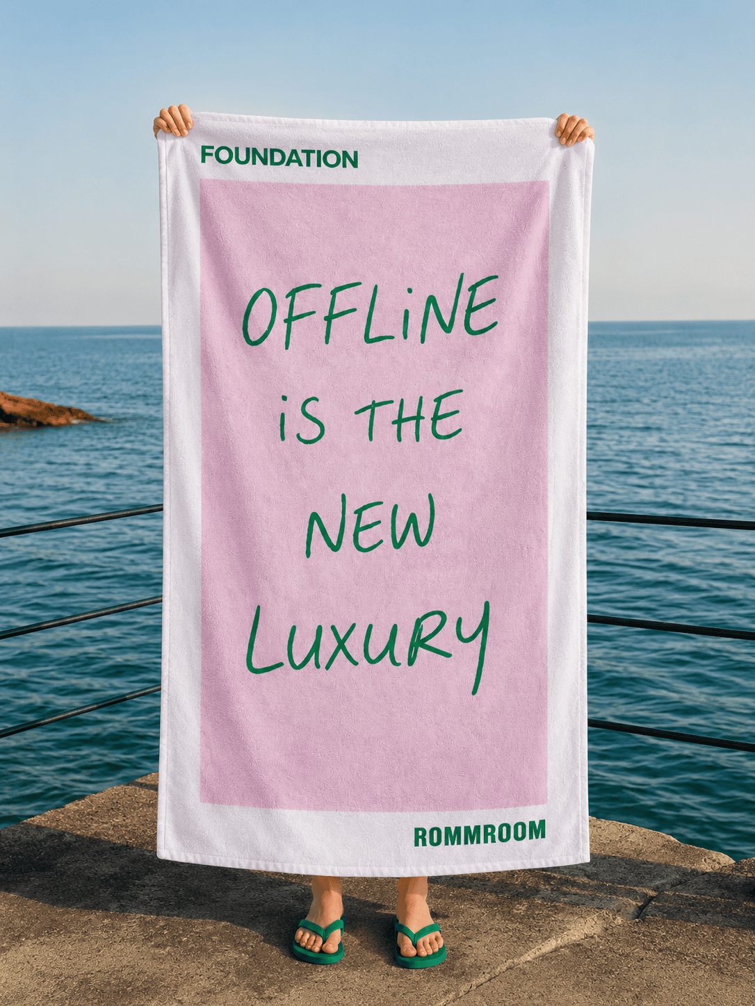 пляжний рушник "Offline Pink"