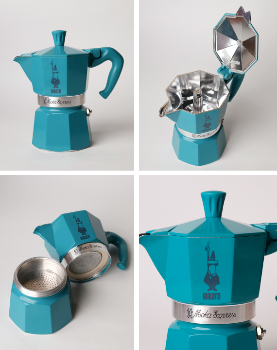 Гейзерна кавоварка бірюзовий (BS253C)