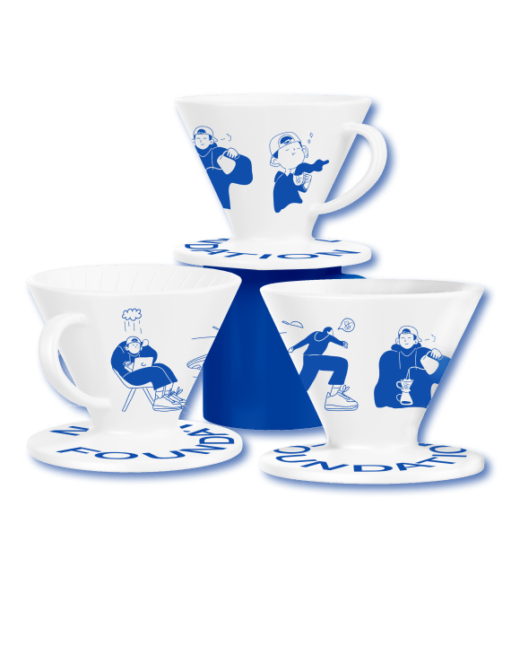 Пуровер керамічний Hario x Foundation V60-02